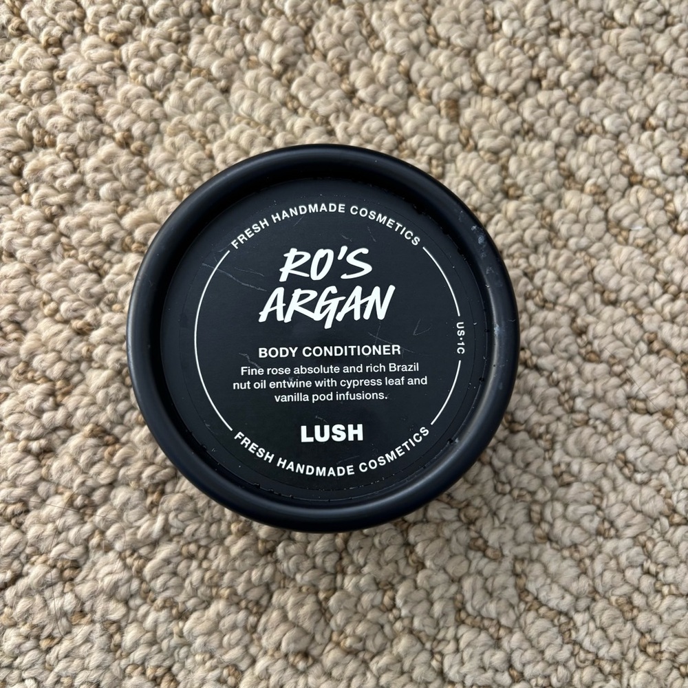 LUSH Ro’s Argan Body Conditioner 1.5oz Mini Size New